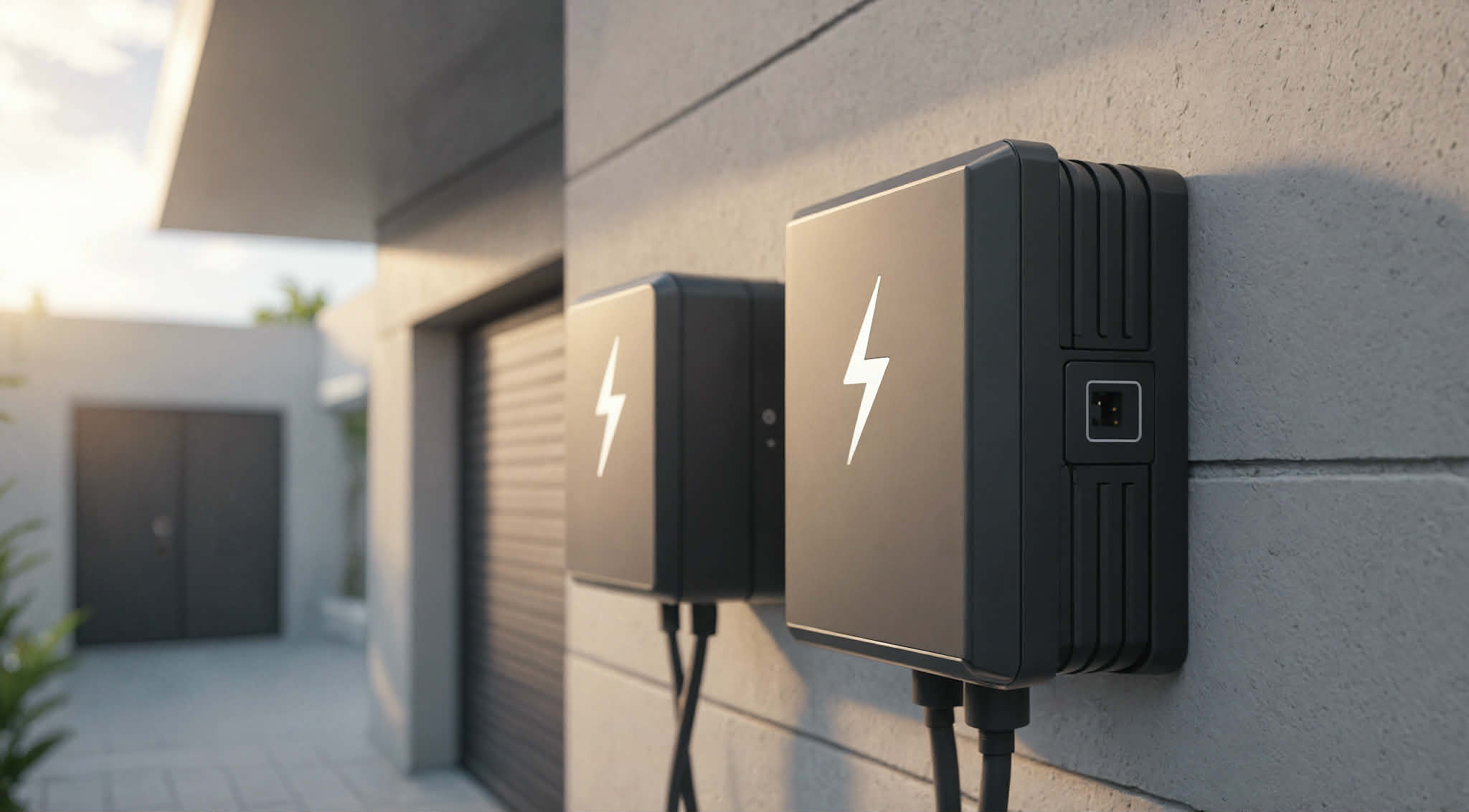 EV charger wall box installation by Coslec Technical Solutions